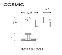 MEDIDAS PORTARROLLOS CON TAPA START COSMIC